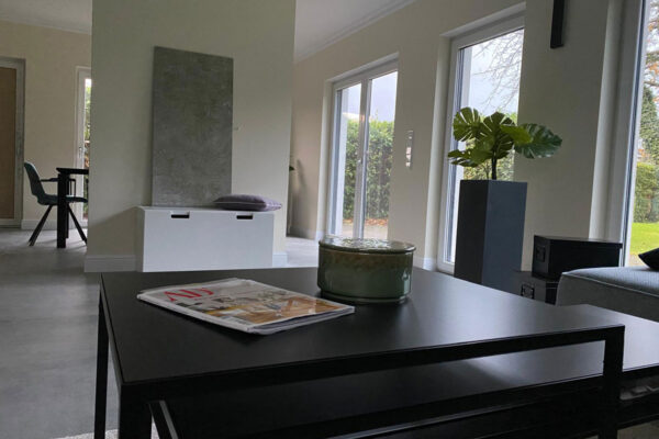 Musterhaus der Magdeburger Massivhaus GmbH Innenaufnahme Wohnzimmer